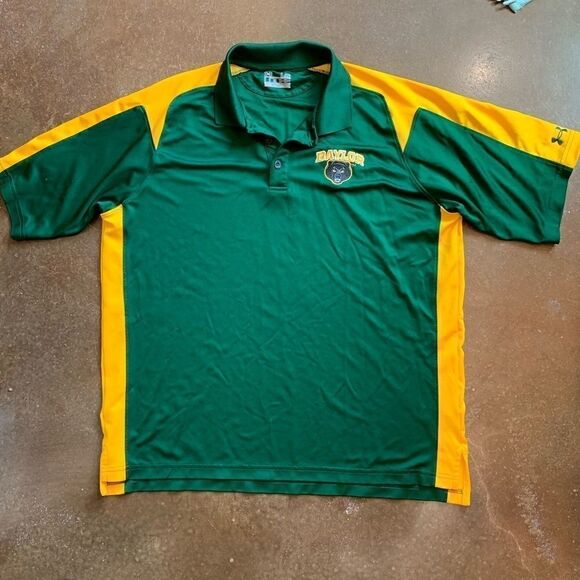 Under Armour Baylor Bears Size L Men’s Polo - Picture 1 of 4